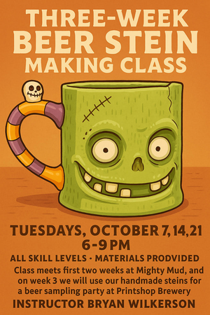 Three-Week Beer Stein Making Class with Bryan Wilkerson